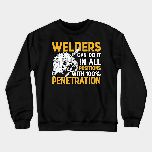 Welding specialist TIG MAG welder equipment accessories Crewneck Sweatshirt by schmomsen